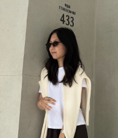 Creator sharing a street-style outfit look for a brand